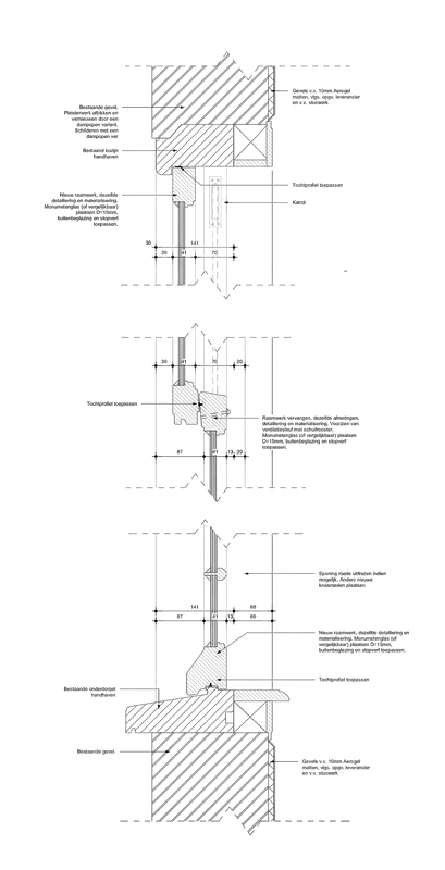 Detail kozijnen