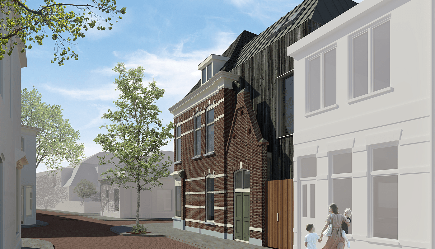 Urban incorporation in a semi closed building block